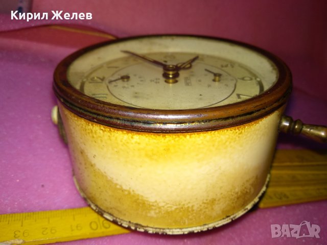 PETER MADE in GERMANY Стар КОЛЕКЦИОНЕРСКИ МЕХАНИЧЕН БУДИЛНИК ВИНТИДЖ РЯДЪК МОДЕЛ НЕМСКИ 43712, снимка 13 - Антикварни и старинни предмети - 44464963