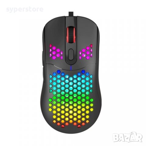 Мишка Геймърска Оптична USB Marvo G925 Черна, 12000DPI 7Btns RGB Подсветка