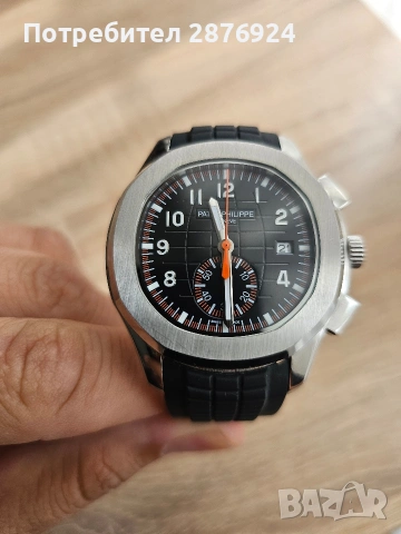 Луксозен часовник Patek Philippe Aquanaut Chronograph отлично състояние, снимка 5 - Мъжки - 53928044