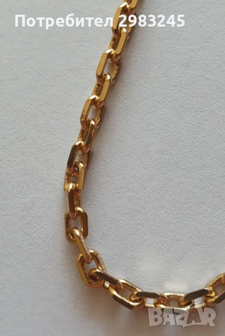 Златиста гривна за глезен , снимка 3 - Гривни - 52327208