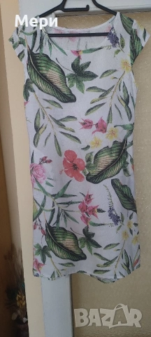 Ленена рокля, снимка 3 - Рокли - 53887079