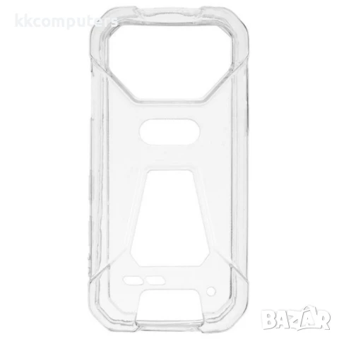 Гъвкав TPU Калъф + Скрийн Протектор за Unihertz Tank Mini – Прозрачен / Черен, снимка 4 - Калъфи, кейсове - 50657066