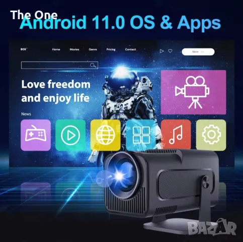 Лед проектор, Led projector Magcubic HY320 4K, снимка 6 - Друга електроника - 48227875