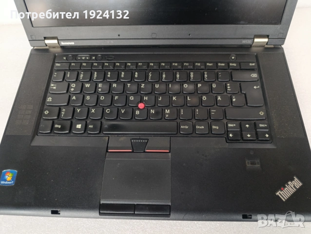 Lenovo W530 за части, снимка 5 - Лаптопи за работа - 53334320