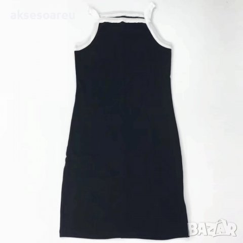 Дамска секси модна стилна красива рокля за жени момичета рокличка дрехи облекло деколте без ръкав еж, снимка 14 - Рокли - 37660714