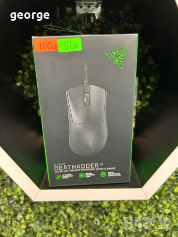 Гейминг мишка Razer - DeathAdder V3, оптична, черна - нова