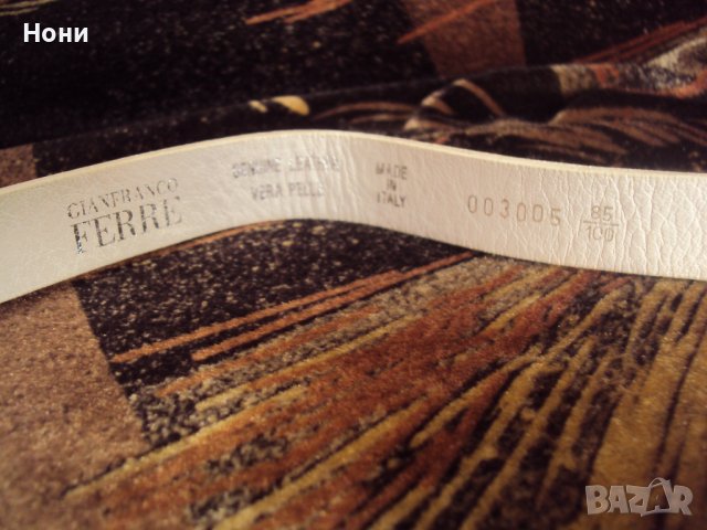 Дамски лимитиран марков колан на Gianfranco Ferré, снимка 9 - Колани - 38320118