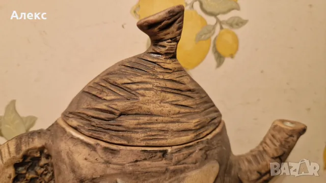 Авторска винтидж керамика– Франция, подпис., снимка 7 - Сервизи - 48733687