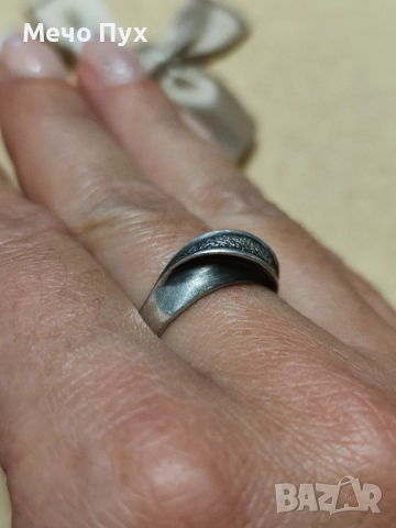 Сребърен пръстен (294), снимка 2 - Пръстени - 52298413