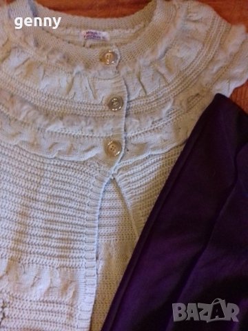 Разпродажба!Сет елек и панталон като нов, висока талия 11/13г., снимка 2 - Детски панталони и дънки - 30071743