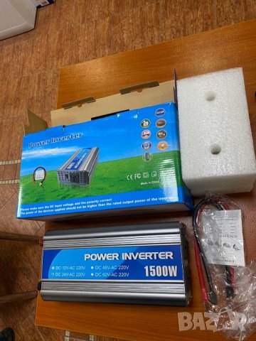Нов инвертор преобразител 12v 24 към 220, снимка 2 - Друга електроника - 42813355