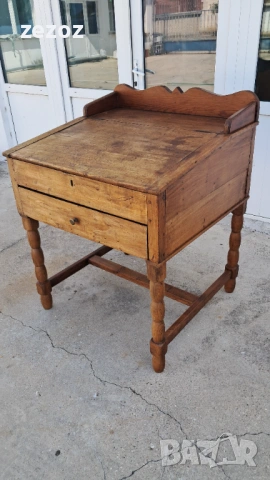 Антикварна катедра масив, снимка 2 - Бюра - 53355579