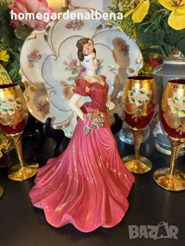 ✨ Колекционерска порцеланова фигурка Coalport England “Jenny” (1997), снимка 4 - Колекции - 54288870