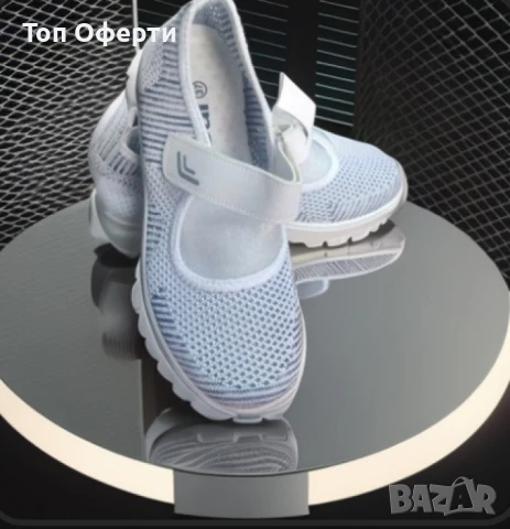 Освежаващ стил: Летни дамски мрежести обувки Sai в черно и бяло, размери: 36-41, снимка 5 - Дамски ежедневни обувки - 50588148