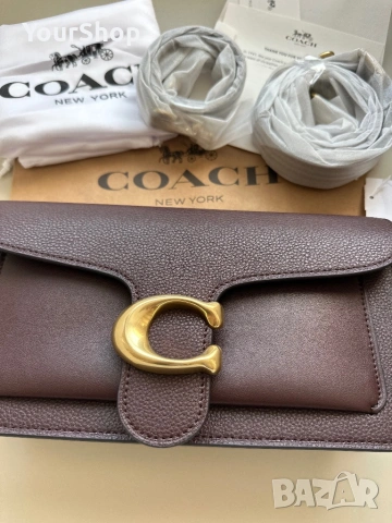Дамска чанта Coach Tabby Shoulder Bag 26 в кафяв цвят, снимка 2 - Чанти - 54241647