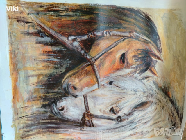 Картина Коне, снимка 2 - Картини - 53885977