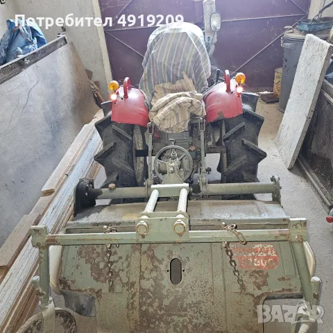 трактор Yanmar 1300D с оборудване. Много запазен. Ползван единствено за лично стопанство около 800кв, снимка 3 - Селскостопанска техника - 55753655