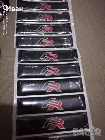 Стикери лепенки Сеат Seat ФР FR за капачки на джанти и калник или купе кола автомобил джип мотор, снимка 2 - Аксесоари и консумативи - 30678682