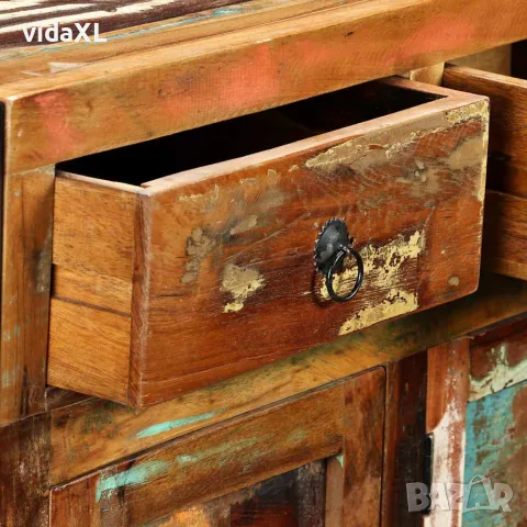 vidaXL Бюфет, регенерирано дърво масив, 120x35x76 cм, снимка 9 - Бюфети - 56146438
