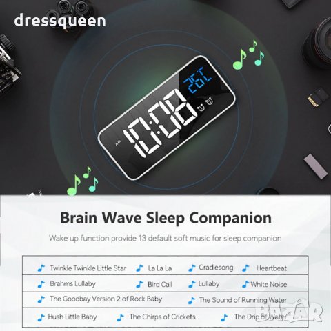 8808 Часовник с големи цифри и термометър, снимка 12 - Други стоки за дома - 30455843