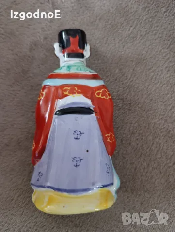 Стара порцеланова китайска фигура, ретро азиатка порцеланова фигура , снимка 2 - Колекции - 49190716