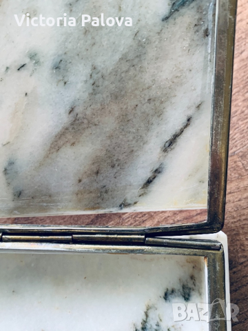 Мраморна кутийка за бижута, снимка 7 - Антикварни и старинни предмети - 36550430