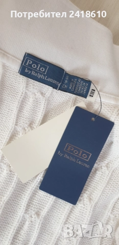 POLO Ralph Lauren Cable Pima Cotton  Size S  НОВО!  ОРИГИНАЛ! Дамски Пуловер!, снимка 9 - Блузи с дълъг ръкав и пуловери - 52547431