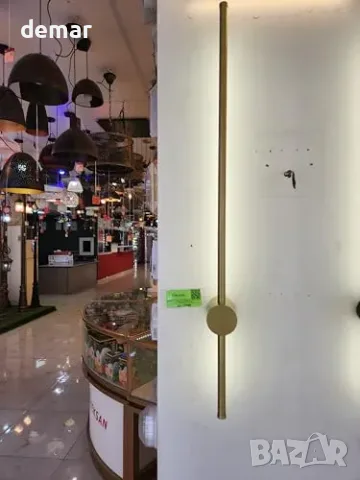 Линеен LED аплик TEKLED 80 см, 12 W, 4000 K, златист, снимка 5 - Настолни лампи - 55806918