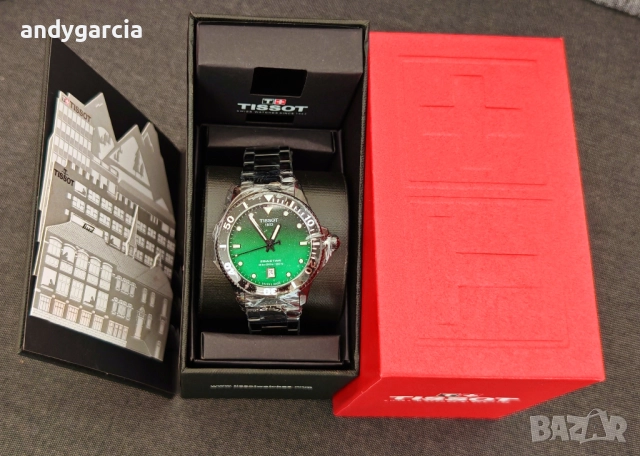TISSOT SEASTAR 1000 QUARTZ 40mm T120.410.33.091.00 чисто нов часовник с кутия 100% оригинален, снимка 2 - Мъжки - 51483285