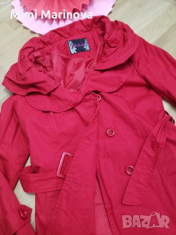 Червено яке   Minikoko, снимка 6 - Якета - 27087403