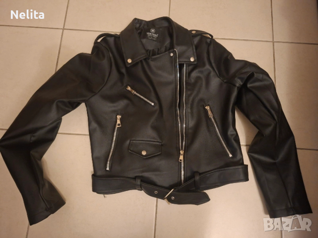 Дамско кожено яке - размер L