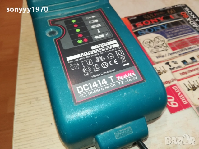 MAKITA DC1414T-BATTERY CHARGER-ВНОС SWISS 2411251241, снимка 6 - Винтоверти - 52522227