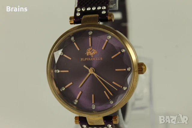 Дамски Стоманен Кварцов Часовник JG. POLO CLUB, снимка 3 - Дамски - 50620545