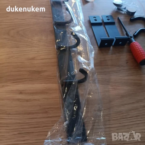 Закачалка за врата, 8 куки, без пробиване, за врати до 2 см, снимка 8 - Закачалки - 50483046