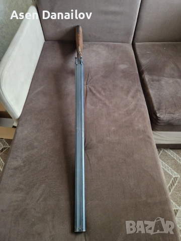  Антикварна ловна пушка с външни петлета и богата гравировка (XIX век)