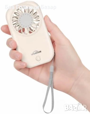 Нов джобен Преносим мини вентилатор USB-C 11000RPM 5 степени скорости USB-C, снимка 2 - Друга електроника - 53887838