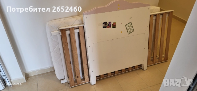 Детско легло с матрак 140/70 от Ikea, снимка 3 - Спални и легла - 52399224