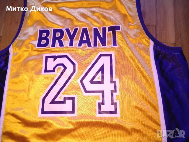  Кобе Браянт №24 маркова баскетболна тениска ЮС баскетбол размер Л-като нова, снимка 6 - Баскетбол - 40426198