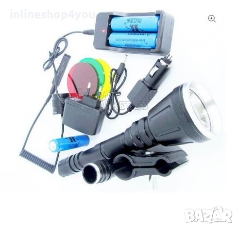 Фенер за лов BL-Q3888-T6 CREE с три акумулатора, снимка 3 - Екипировка - 34040972