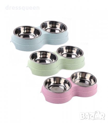 2988 Купа за домашен любимец, двойна купичка за куче котка, снимка 5 - Други стоки за животни - 34257977