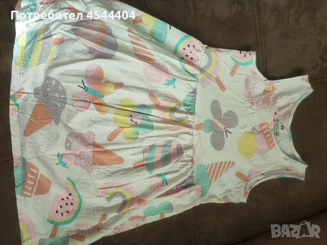 Детска памучна лятна рокля 