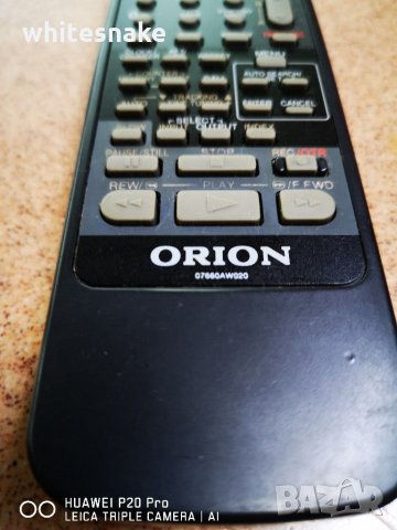 Orion RC-07660AW020 Original Remote for VHS Recorder, Dual Deck, дистанционно за двукасетно видео , снимка 4 - Плейъри, домашно кино, прожектори - 31351919