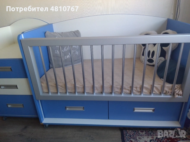 Детска кошара със скрин 