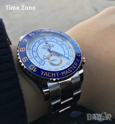 Rolex Yacht-Master II 44mm Two-Tone Rose Gold White Dial Automatic Различни Варианти, снимка 8 - Мъжки - 54071465