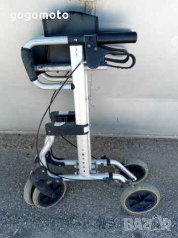 Инвалидна АЛУМИНИЕВА количка ролатор, проходилка, за хора в тежко положение,под наем или продажба, снимка 4 - Инвалидни колички - 21370773