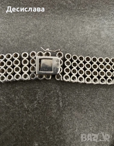 Сребърно колие гривна и обеци Giulian, снимка 7 - Колиета, медальони, синджири - 51206162