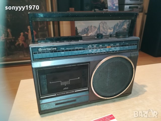 hitachi ретро касетофон 0703211839, снимка 7 - Радиокасетофони, транзистори - 32075036