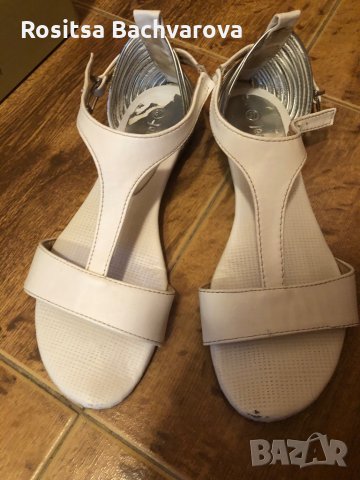 Бели сандали, 37 номер, снимка 1