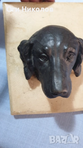 Метална пластика на ловно куче, снимка 3 - Антикварни и старинни предмети - 52016846