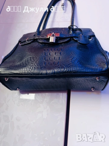 Уникална дамска чанта от естествена кожа, снимка 6 - Чанти - 53212024